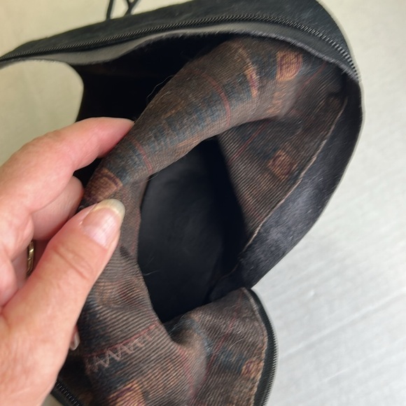 BORN HAYDEN HIGH RIDDING BOOTS BLACK SUEDE LEATHER BOOTS WOMENS SIZE 9.5 - Picture 7 of 15